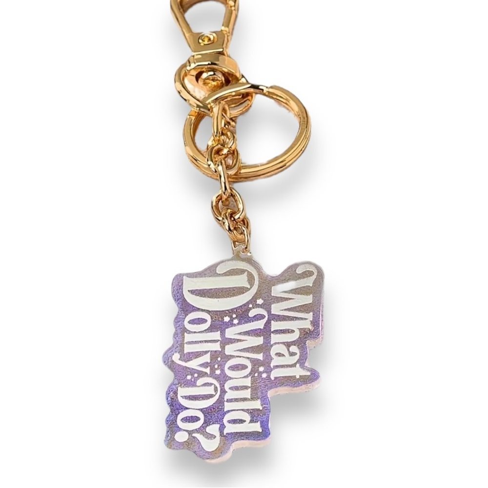 New what would Dolly do keychain